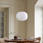 Afbeelding laden in galerijweergave, Lumivelle minimalistische glazen hanglamp – verstelbare hoogte dimbaar ontwerp