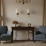 Bild in der Galerieansicht laden, Serena Elegante Bogen-Wandleuchte – Moderne Wandlampe mit Stoffschirm für Flur und Schlafzimmer