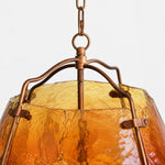 Cargar imagen en el visor de la Galería, Pendant chain and curved metal frame close-up