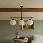 Afbeelding laden in galerijweergave, Glorica glazen matglazen bol hanglamp - art deco hanglamp voor thuis