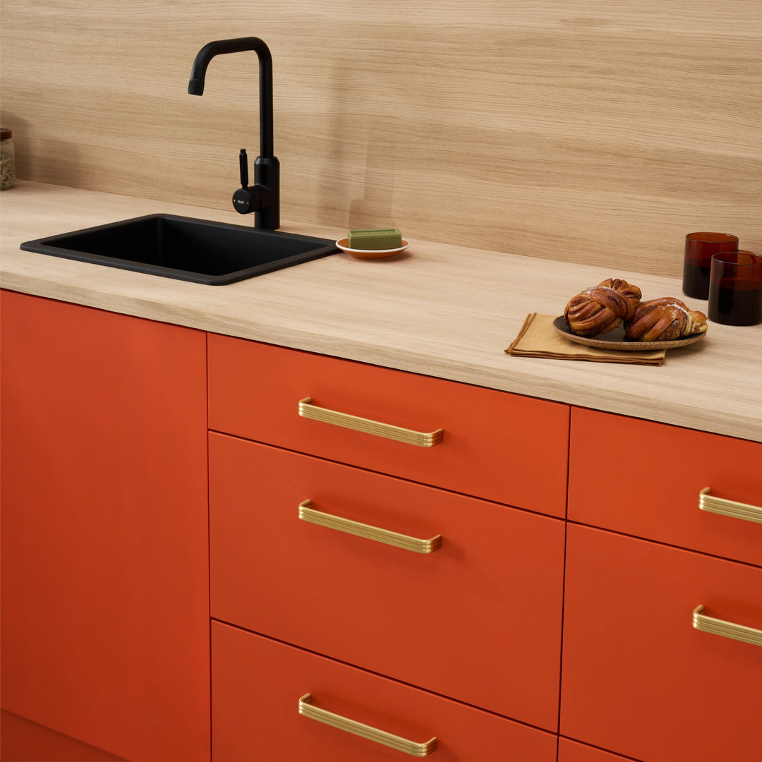Sleek Tubular Brass Handles – Contemporary Cabinet Pulls