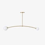 Afbeelding laden in galerijweergave, Arden glazen hanglamp kroonluchter – minimalistisch geometrisch ontwerp voor moderne interieurs