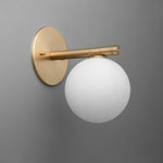 Load image into Gallery viewer, Glorica Glass Wall Sconce - Frosted Globe Light