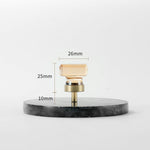Load image into Gallery viewer, Modern Mushroom Cabinet Knob – Clear Glass Diamond Drawer Knobs