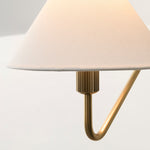Afbeelding laden in galerijweergave, Diora Plug-In Wandlamp - Champagne Brons Verstelbare Arm Lamp met Linnen Kap