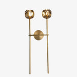 Load image into Gallery viewer, Luxury Crystal Wall Sconce - Brass Frame Modern Wall Light