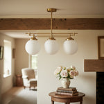 Afbeelding laden in galerijweergave, Glorica glazen matglazen bol hanglamp - art deco hanglamp voor thuis