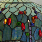 Load image into Gallery viewer, TF Dragonfly Motif Floor Lamp – Vintage Stained-Glass for Living Rooms