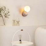 Load image into Gallery viewer, Travertine Round Glass Wall Fixture