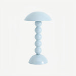 Cargar imagen en el visor de la galería, Lámpara de mesa LED Modo – Base apilada en forma de orbe con pantalla de hongo perfecta para sala de estar o dormitorio