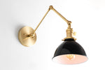 Load image into Gallery viewer, Conique Cylindrical Shade Industrial Swing-Arm Wall Sconce for Bedroom & Hallway