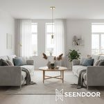 Load image into Gallery viewer, Rivora Fluted Glass Modern Pendant Light for Living & Dining Rooms