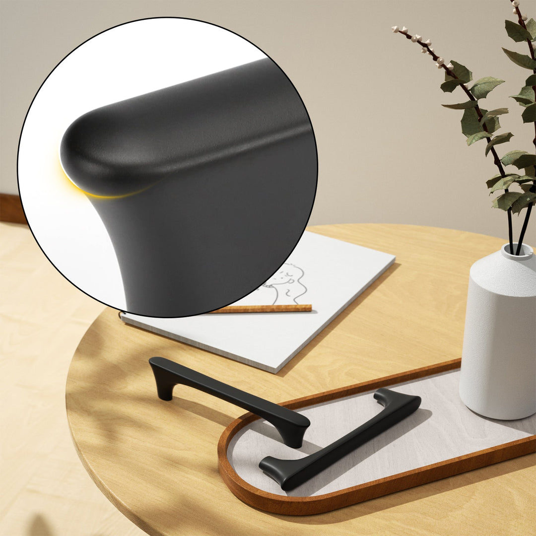 Modern Metal Black Cabinet Handles Drawer Pulls