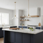 Afbeelding laden in galerijweergave, Lirra heldere glazen industriële hanglamp - perfect voor keukeneiland en eetkamer