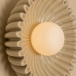 Load image into Gallery viewer, Glova Nordic Floral Ceramic Wall Light – Sculptural Accent Wall Lamp for Bedroom, Hallway, Living Room