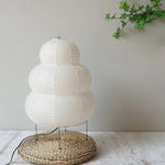 Bild in die Galerieansicht laden, Japanische Wabi Sabi weiße Reispapier Tischlampe