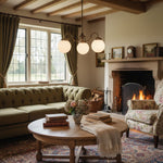 Load image into Gallery viewer, Glorica Glass Linear Modern Chandelier for Dining Room & Living Room