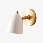 Załaduj obraz do przeglądarki galerii, White and gold metal wall sconce