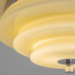 Load image into Gallery viewer, Mallew Flush Mount Ceiling Light – Layered Wave Silhouette Vintage Style Lamp for Indoor Use