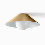 Load image into Gallery viewer, Brivana Sculpted Glass Flush Mount Light for Bedroom & Living Room