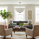 Afbeelding laden in galerijweergave, Wickara Plafondlamp Rotan Parasol Kap – Gemengd Materiaal Plafondlamp voor Woonkamer of Gang