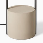 Afbeelding laden in galerijweergave, Luma minimalistische industriële tafellamp en vloerlamp – metalen frame met zachte stoffen kap voor thuis en kantoor