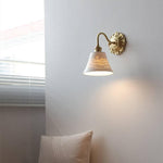 Afbeelding laden in galerijweergave, Messing keramische wandlamp