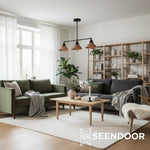 Load image into Gallery viewer, Conique Metal Island Pendant – Modern Linear Light for Kitchen