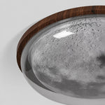 Cargar imagen en el visor de la Galería, walnut moon wall light scene and detail