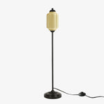 Bild in die Galerieansicht laden, Eloise Strukturierte Glas-Kürbis-inspirierte Stehlampe - Organische Kunstfertigkeit und Retro-Stil für Wohnzimmer