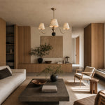 Charger l'image dans la visionneuse de la galerie, Micahell Capiz Shell Branch Chandelier – Sculptural Coastal Lighting for Modern Interiors