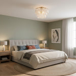 Load image into Gallery viewer, Lumvey Tiered Glass Flush Mount – Round Stacked Design for Modern Home