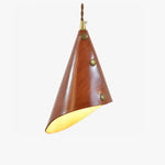 Cargar imagen en el visor de la Galería, red leather pendant lamp