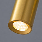 Carica l'immagine nella visualizzazione Galleria, Lit brass spotlight head close view