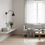 Load image into Gallery viewer, Conique Cylindrical Shade Industrial Swing-Arm Wall Sconce for Bedroom & Hallway