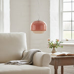 Afbeelding laden in galerijweergave, Clinco tweekleurige glas-in-lood hanglamp - minimalistische hanglamp voor woonruimtes