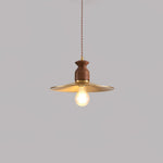 Load image into Gallery viewer, Brass Crest Pendant Light