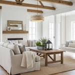 Afbeelding laden in galerijweergave, Kairis Travertijn Natuursteen Hanglamp - Vintage Stijl Verlichting voor Eet- en Woonruimtes