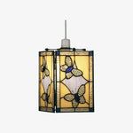 Afbeelding laden in galerijweergave, TF Butterfly hanglamp — Artistieke hanglamp van glas-in-lood voor woonkamer of slaapkamer