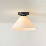 Load image into Gallery viewer, Conica Cone Flush Mount – Glass Ceiling Light for Modern Spaces