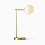 Load image into Gallery viewer, Brina Glass USB Table Lamp - Modern Bedside Desk Light with Style