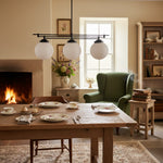 Afbeelding laden in galerijweergave, Glorica glazen matglazen bol hanglamp - art deco hanglamp voor thuis