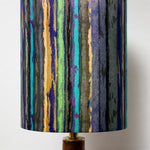 Cargar imagen en el visor de la Galería, Liberty-Style Fabric Shade Ceramic Table Lamp for Bedside Ambient Lighting