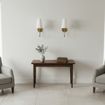 Bild in der Galerieansicht laden, Serena Elegante Bogen-Wandleuchte – Moderne Wandlampe mit Stoffschirm für Flur und Schlafzimmer