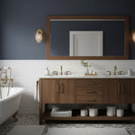 Afbeelding laden in galerijweergave, Tierlux glazen kaptafelverlichting - Art deco badkamerarmatuur met wolkenkrabberlampenkappen