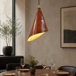 Cargar imagen en el visor de la Galería, leather pendant lamp detail
