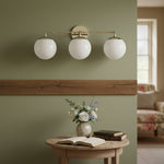 Load image into Gallery viewer, Glorica Glass Wall Sconce - Modern Vintage Vanity Light Fixture