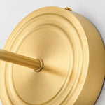 Bild in die Galerieansicht laden, Brushed metal wall plate and curved arm detail