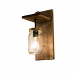 Cargar imagen en el visor de la Galería, Mason Jar Shelf Wall Light
