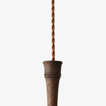 Bild in die Galerieansicht laden, Tapered wood holder detail on the pendant lamp